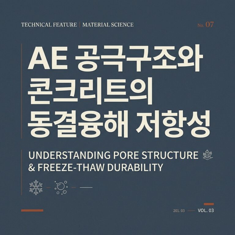 ai thumbnail typography AE 공극구조와 콘크리트의 동결융해 저항성 1786781170