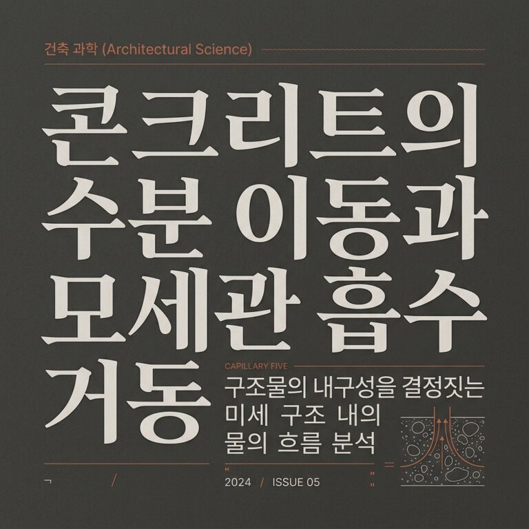ai thumbnail typography 콘크리트의 수분 이동과 모세관 흡수 거동 1786504243