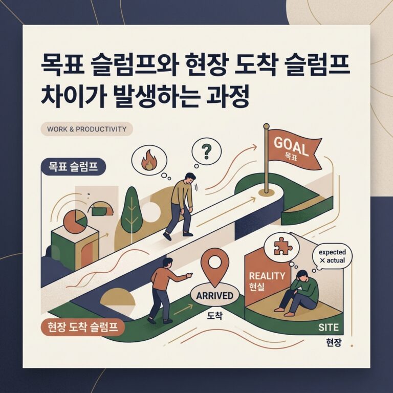 ai thumbnail branding 목표 슬럼프와 현장 도착 슬럼프 차이가 발생하는 과정 1788316979