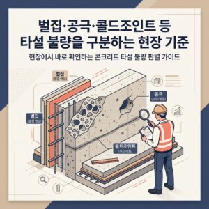ai thumbnail branding 벌집·공극·콜드조인트 등 타설 불량을 구분하는 현장 기준 1788334097