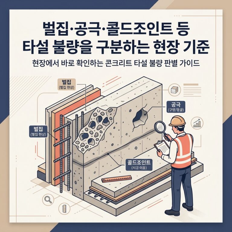 ai thumbnail branding 벌집·공극·콜드조인트 등 타설 불량을 구분하는 현장 기준 1788334097