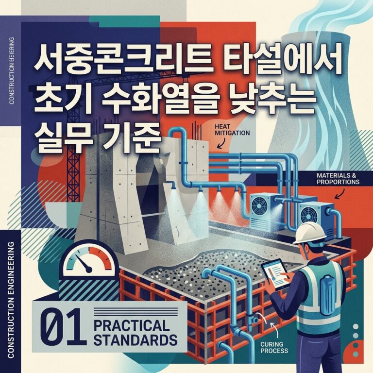 ai thumbnail poster 서중콘크리트 타설에서 초기 수화열을 낮추는 실무 기준 1788317801
