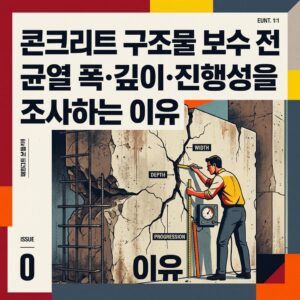 ai thumbnail poster 콘크리트 구조물 보수 전 균열 폭·깊이·진행성을 조사하는 이유 1788334851