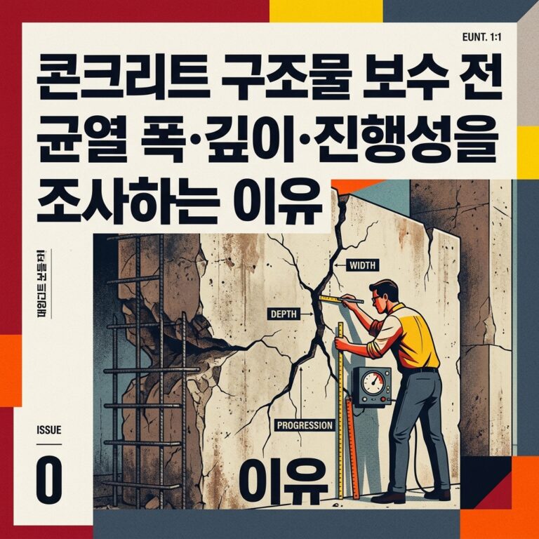 ai thumbnail poster 콘크리트 구조물 보수 전 균열 폭·깊이·진행성을 조사하는 이유 1788334851