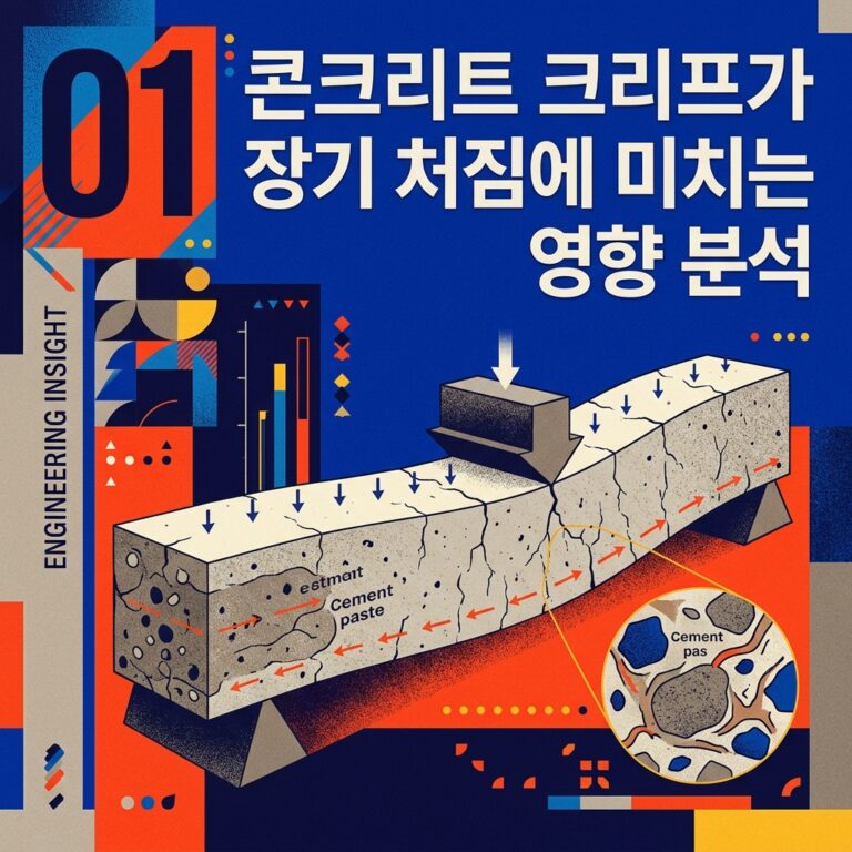 ai thumbnail poster 콘크리트 크리프가 장기 처짐에 미치는 영향 분석 1788318281