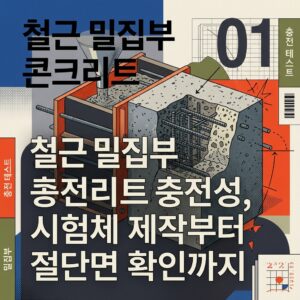 ai thumbnail poster 철근 밀집부 콘크리트 충전성 시험체 제작부터 절단면 확인까지 1791876198