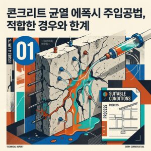 콘크리트 균열 에폭시 주입공법, 적합한 경우와 한계
