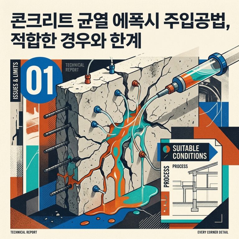 콘크리트 균열 에폭시 주입공법, 적합한 경우와 한계