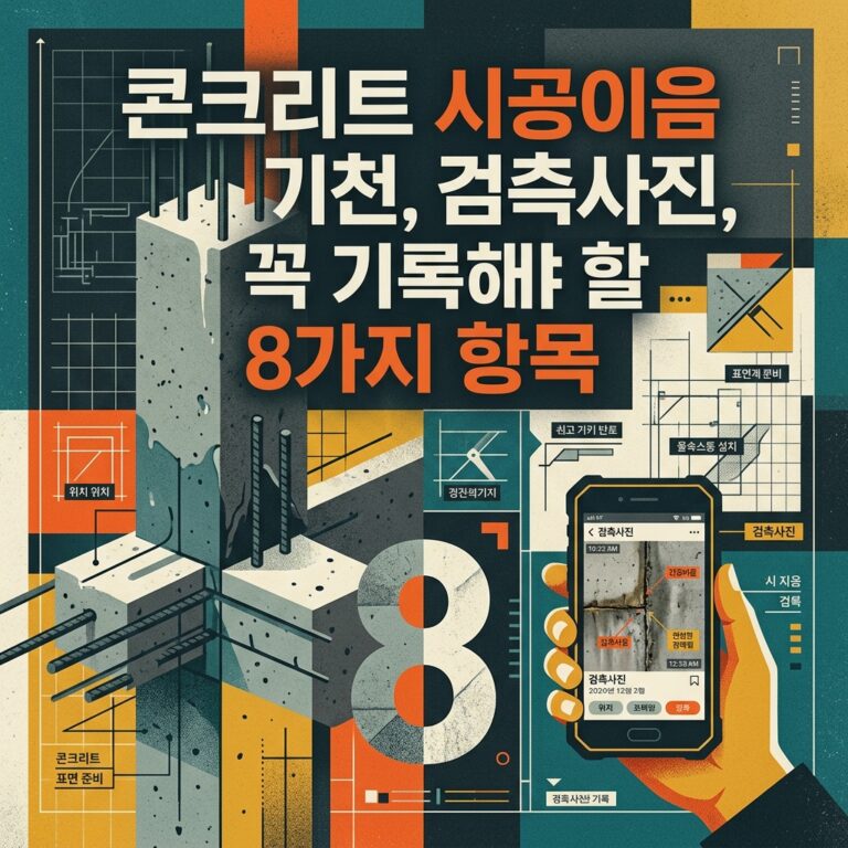 ai thumbnail poster 콘크리트 시공이음 검측사진 꼭 기록해야 할 8가지 항목 1791783496